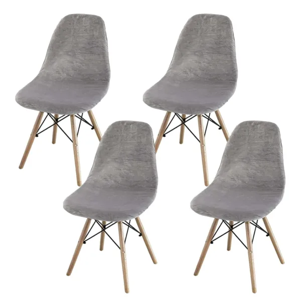 velvet shell chair cover 1