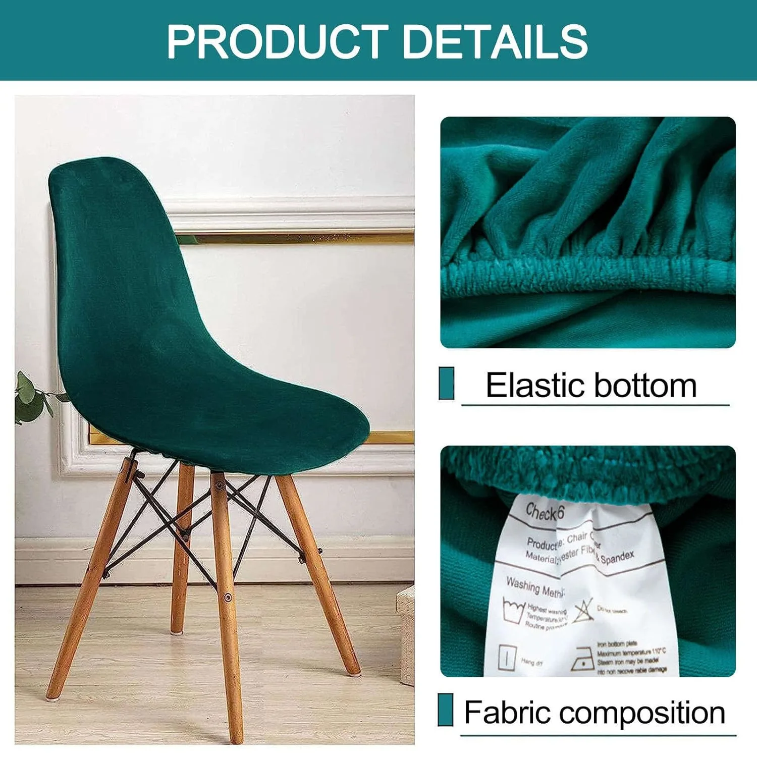 velvet shell chair cover 4