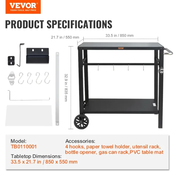 vevor grill cart 7