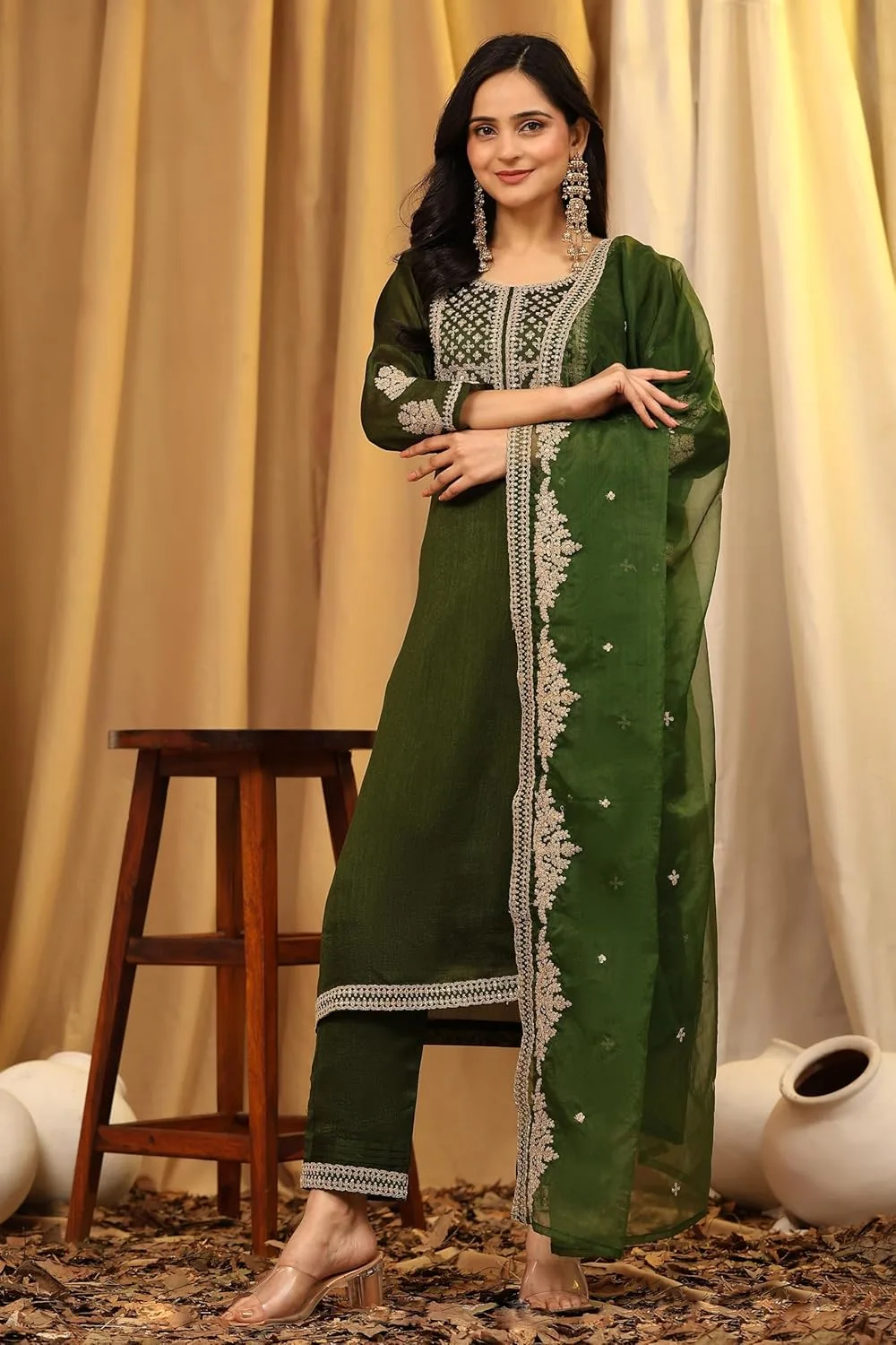 vichitra silk salwar suit 3