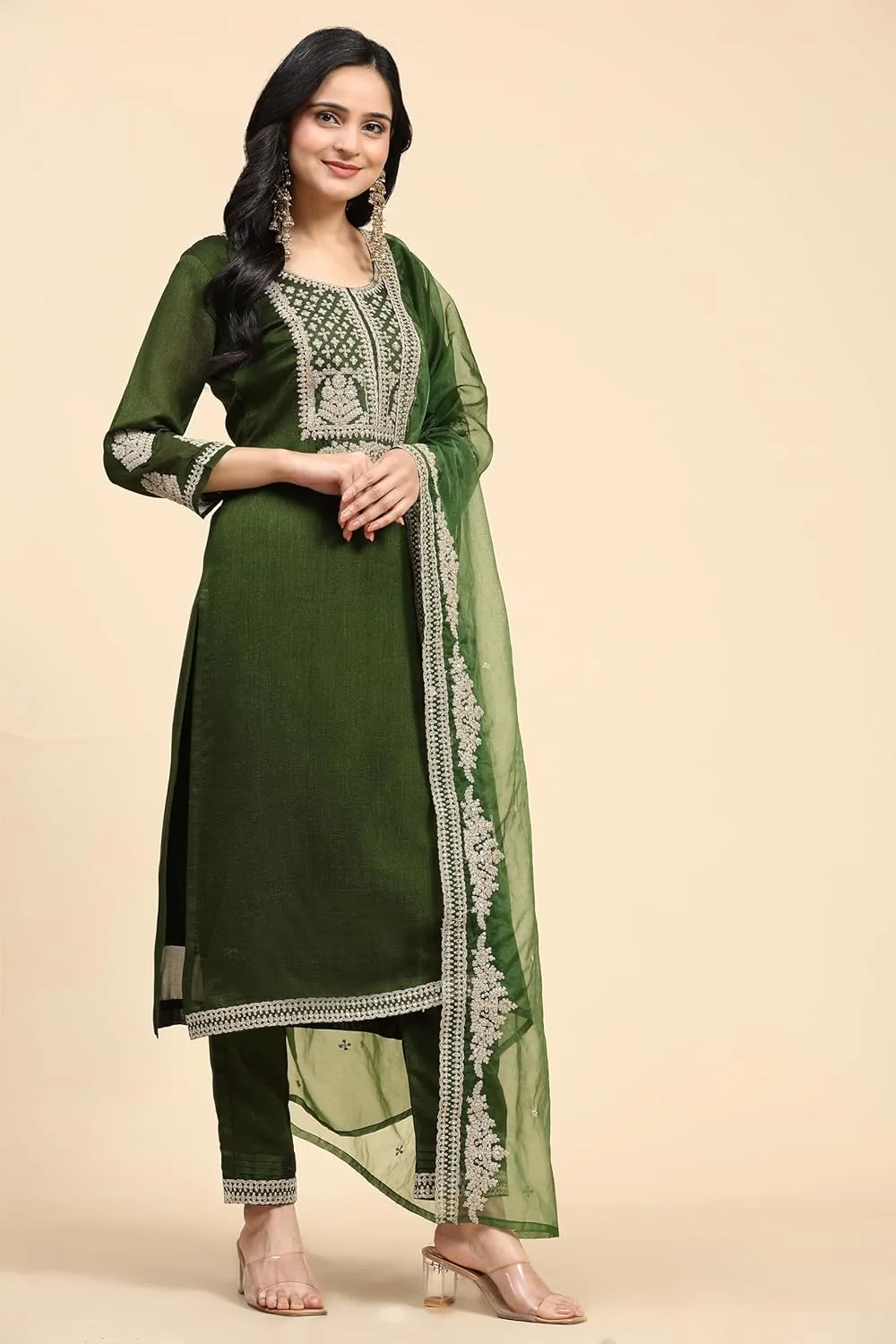 vichitra silk salwar suit 4