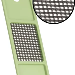 The Vidalia Chop Wizard quickly chops and dices vegetables, fruits, and cheeses with included super sharp insert discs, and it features a catch container that doubles as a measuring cup.