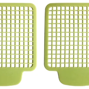 Two Vidalia Chop Wizard EZ Lift Cleaning Tabs help to easily remove food stuck in the lid of all Vidalia Chop Wizard chopper models.