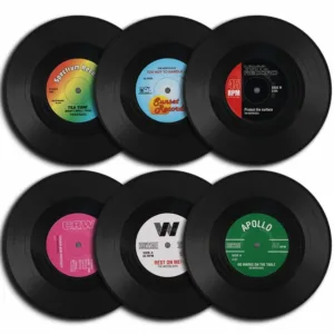 vinyl record coasters 1