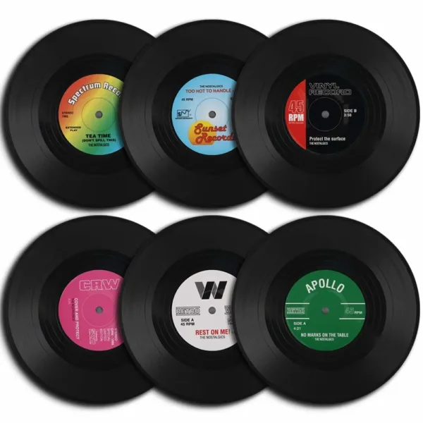 vinyl record coasters 1