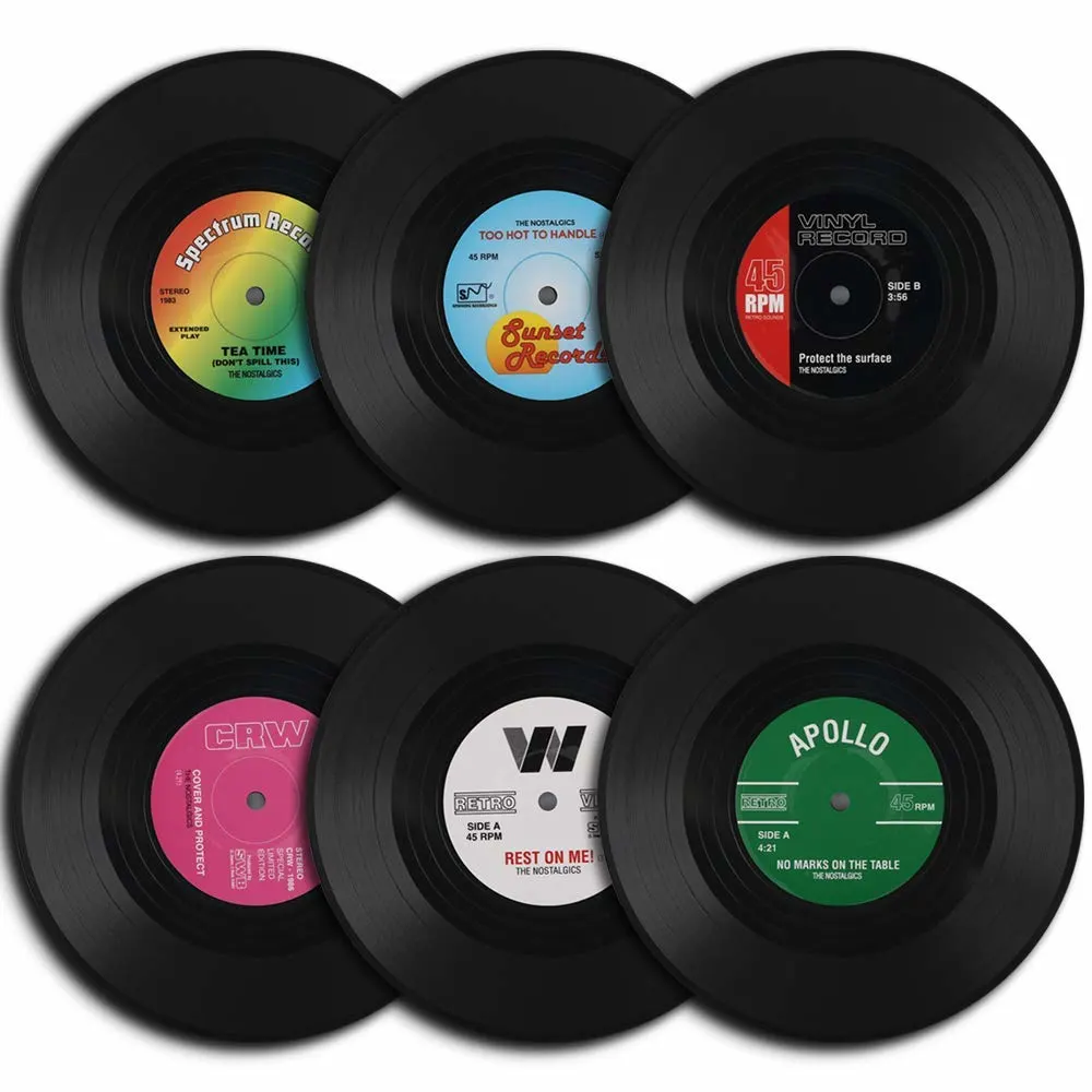 vinyl record coasters 1