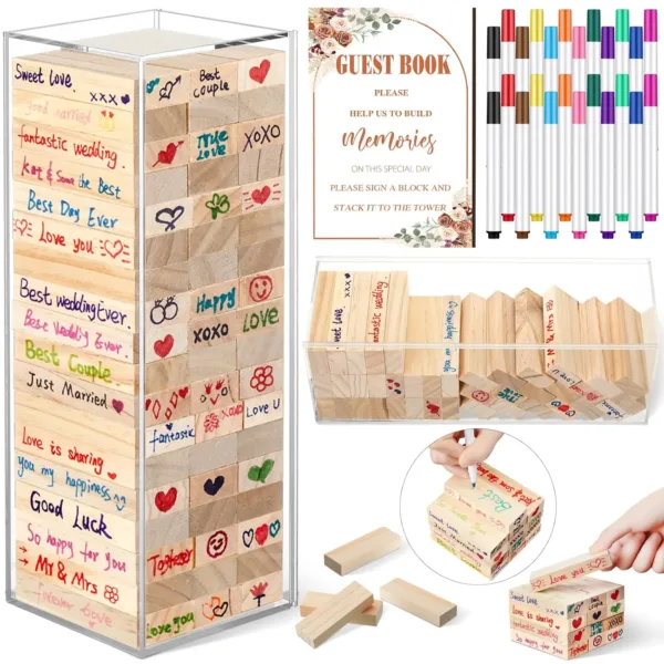 wedding guest book blocks 1