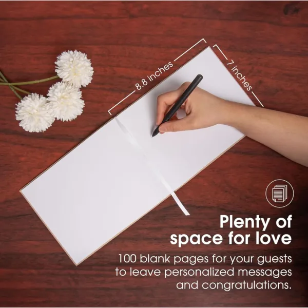wedding guest book linen 3