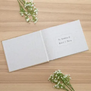 wedding guest book linen 6