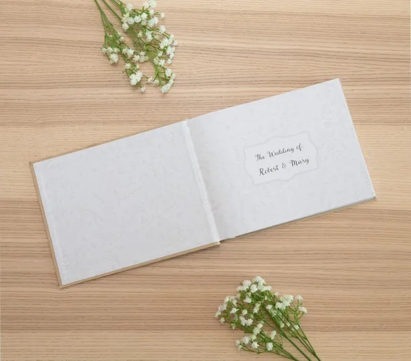 wedding guest book linen 6