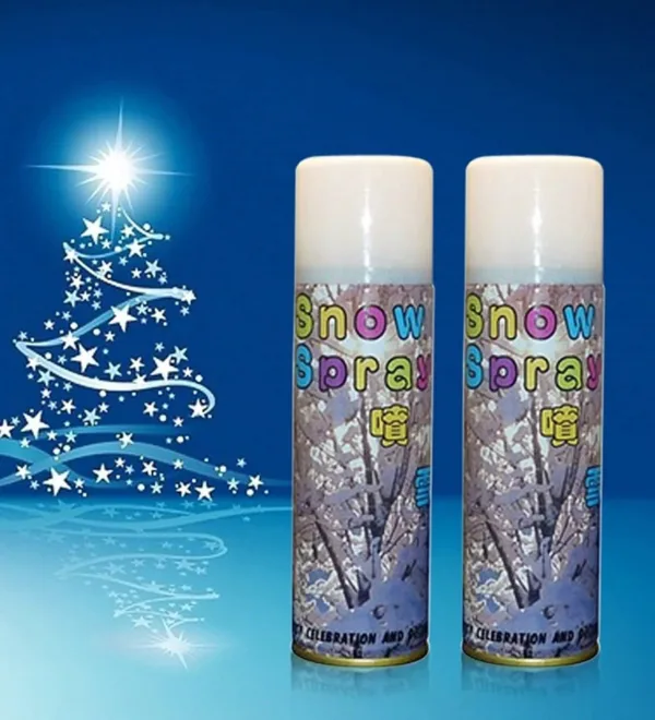 white snow party spray 5