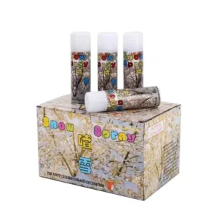 white snow party spray 6