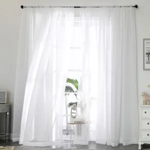 white voile curtains 1