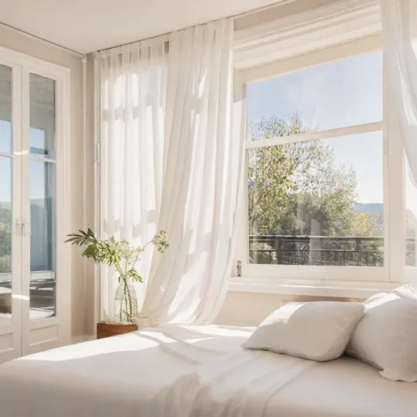 white voile curtains 6