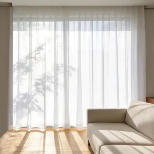 white voile curtains 7