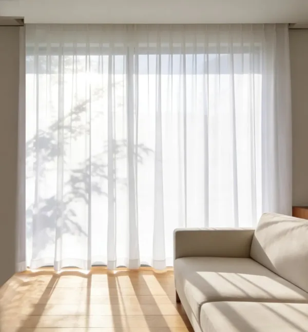 white voile curtains 7