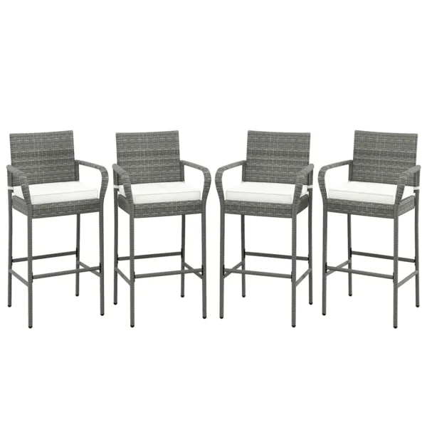 wicker bar stools 1