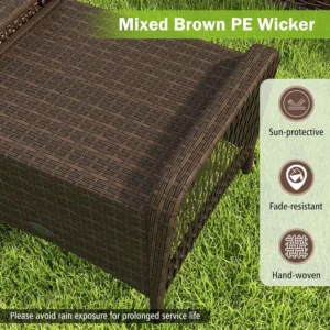 wicker outdoor ottoman 4