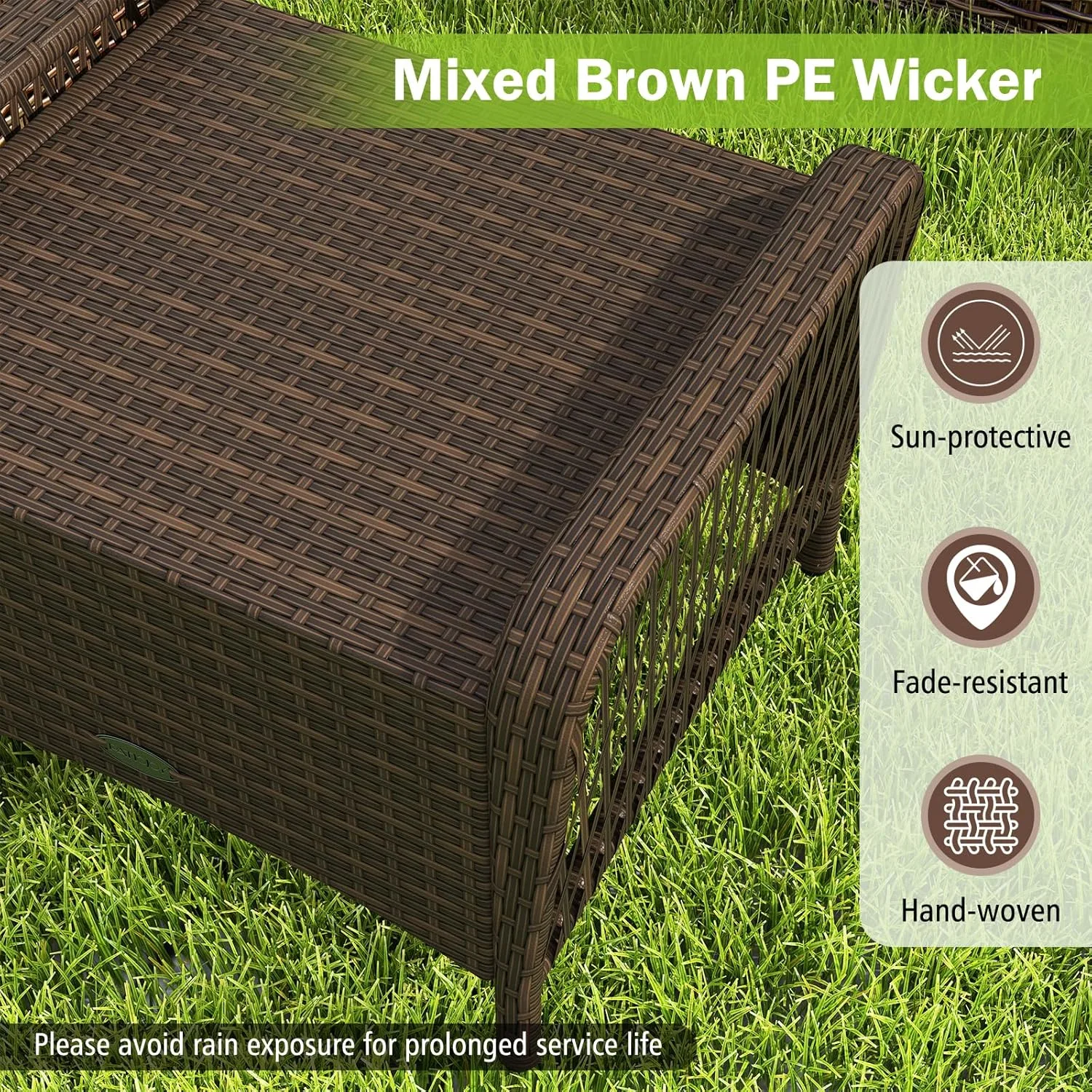 wicker outdoor ottoman 4