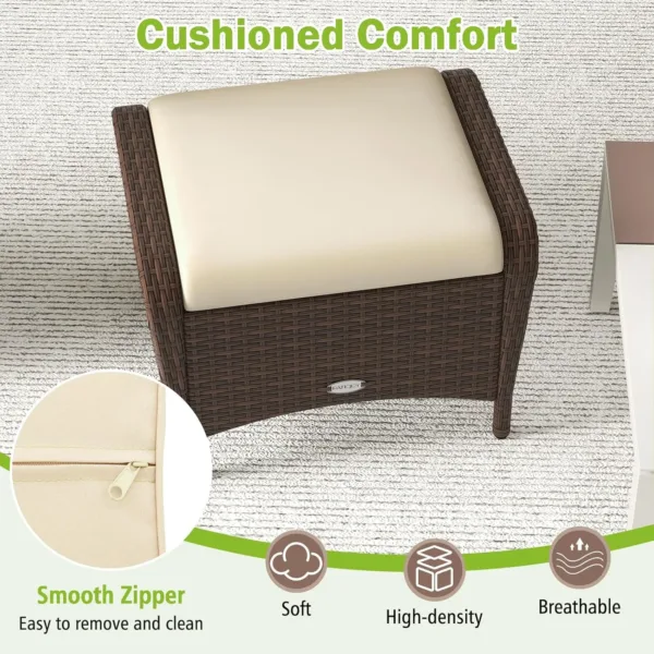 wicker outdoor ottoman 5