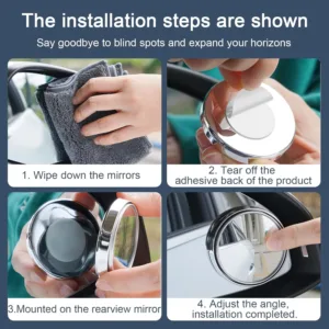 wide angle mirror set 4