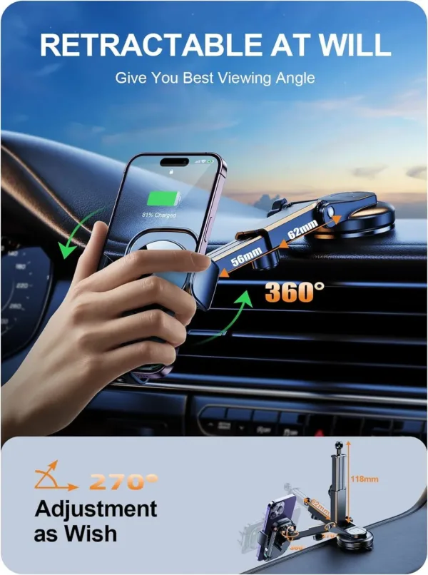 wireless car charger mount 5