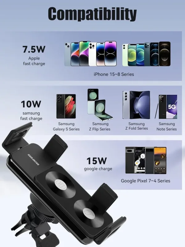 wireless car charger zfold 2