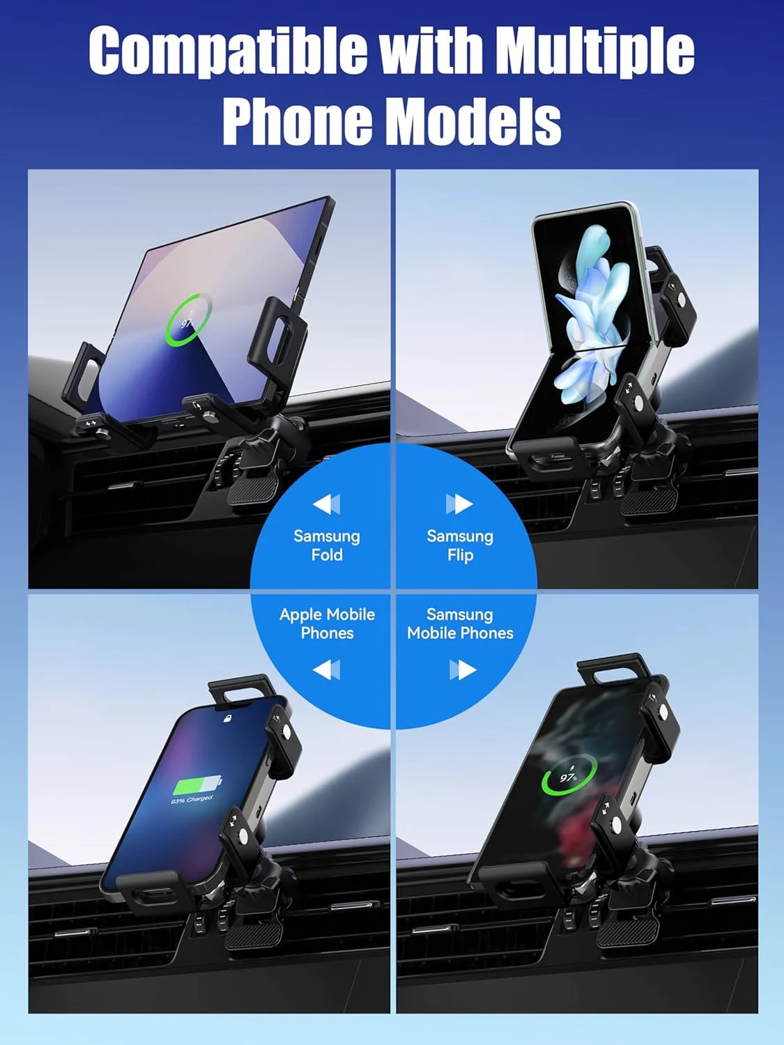 wireless car charger zfold 7