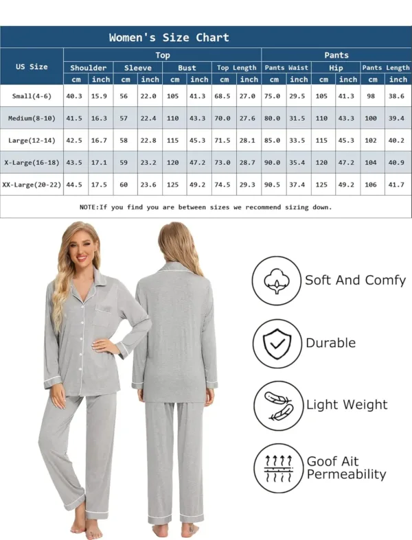 women pajama set long 6