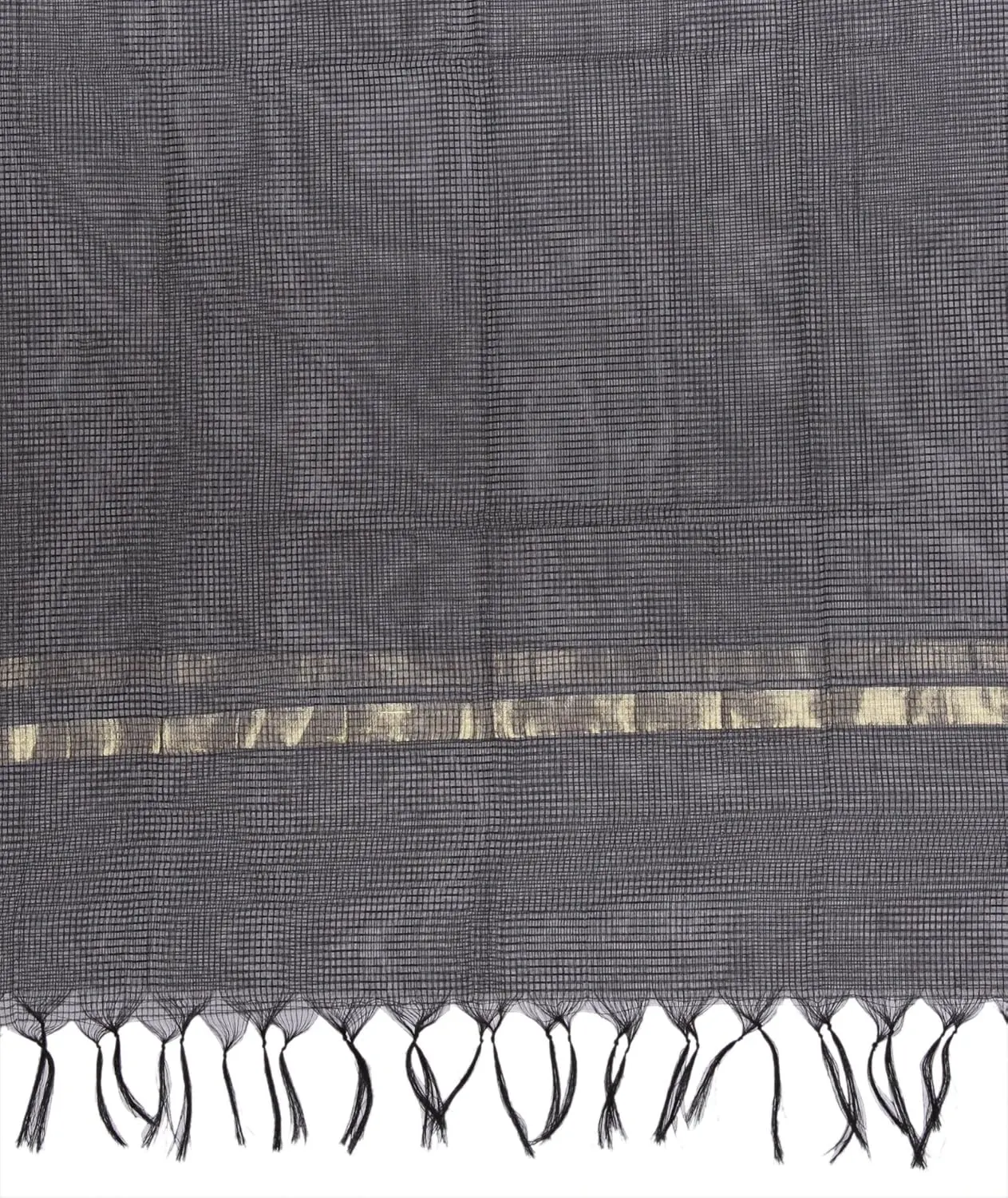 womens black silk dupatta 4
