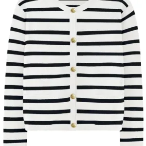 womens gold button cardigan 1