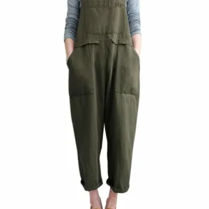 womens linen overalls jumpsuit 1