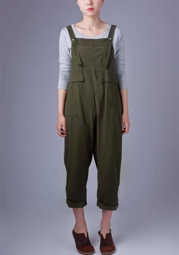 womens linen overalls jumpsuit 2