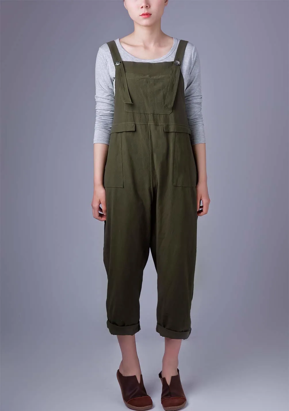 womens linen overalls jumpsuit 2
