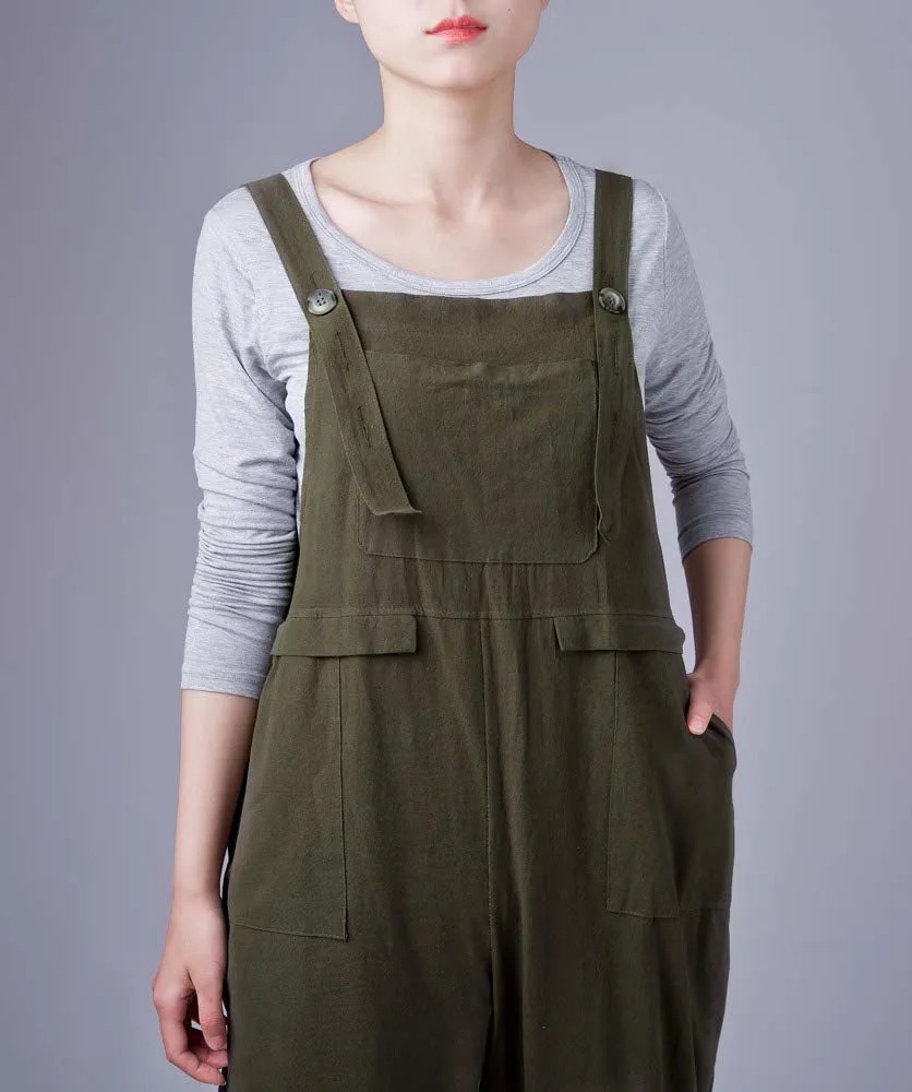 womens linen overalls jumpsuit 6