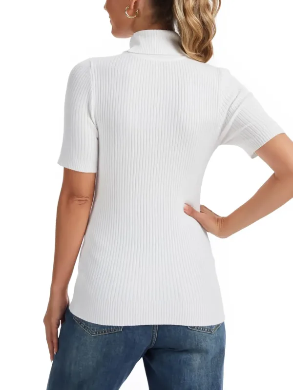 womens short sleeve turtleneck 6