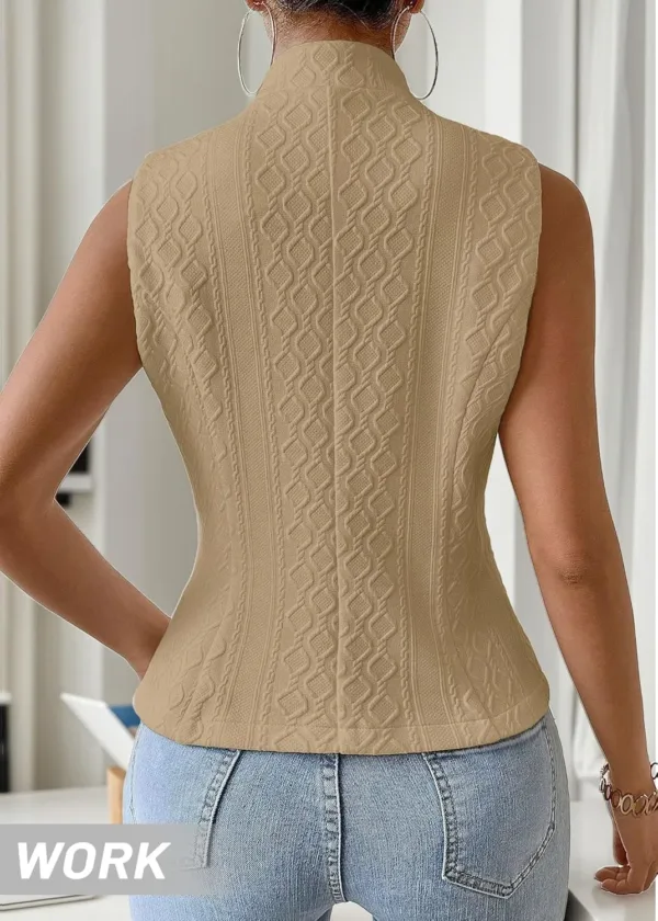 womens sleeveless vest blazer 5