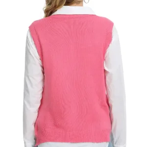 womens v neck vest 6