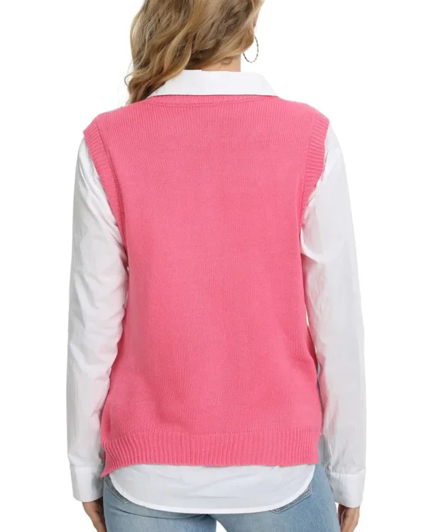 womens v neck vest 6