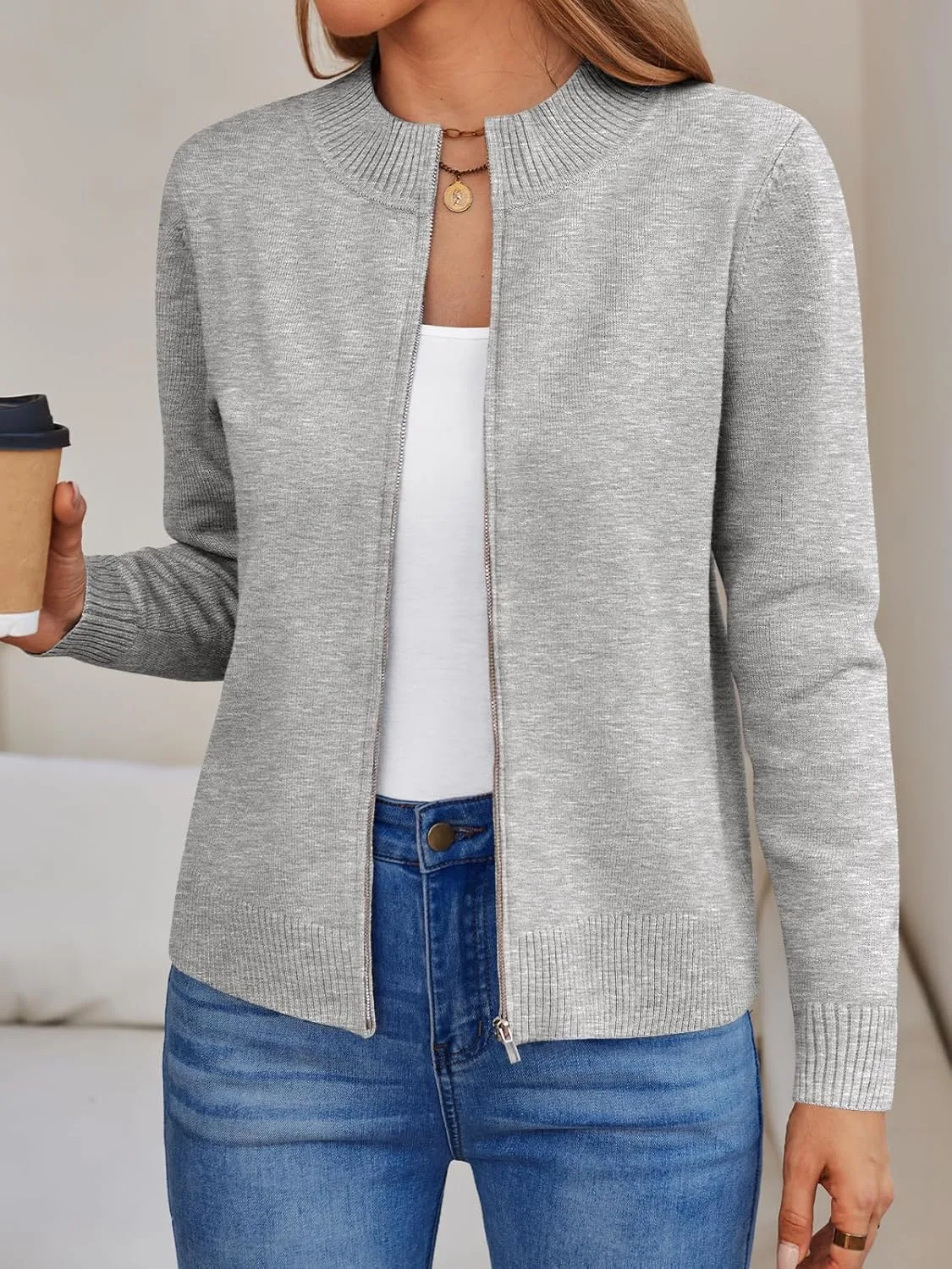 womens zip up cardigan 2