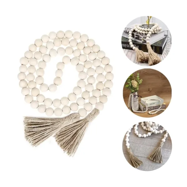 wood bead garland farmhouse 1
