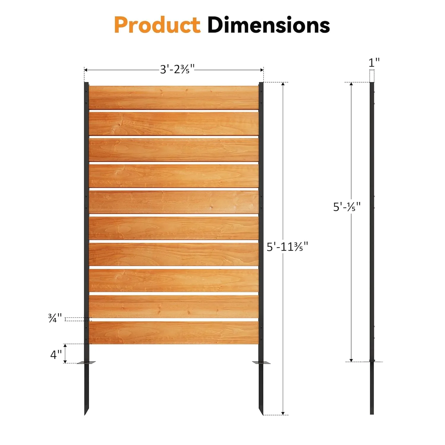 wood privacy fence 2