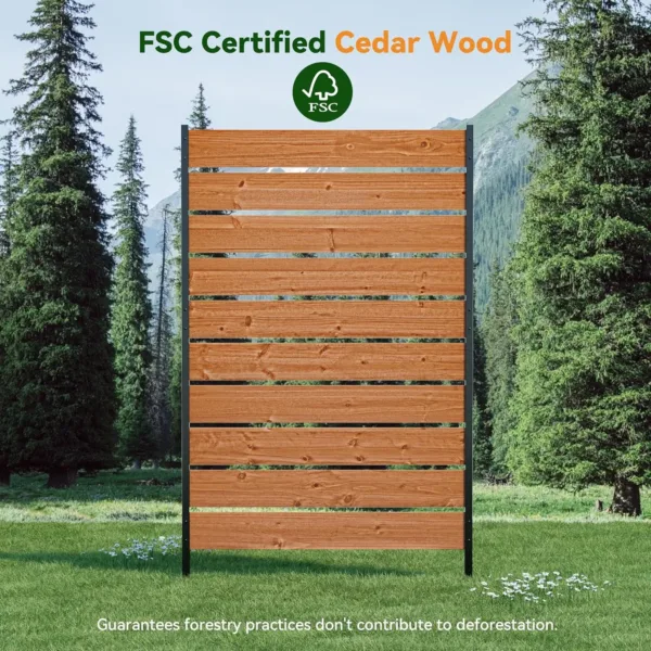 wood privacy fence 6