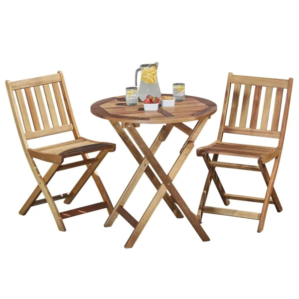 wooden bistro set 1