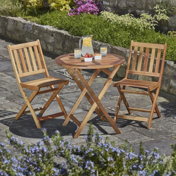 wooden bistro set 3