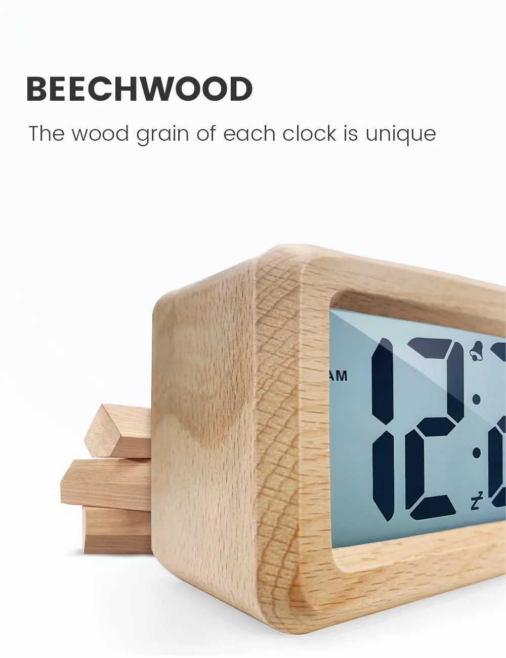 wooden digital alarm clock 3
