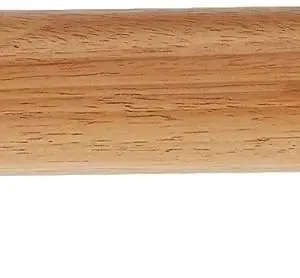 This wooden rolling pin features non-slip ergonomic handles for comfortable and easy dough rolling for baking cookies, pizza, fondant, and other sweets.
