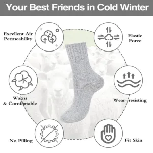 wool socks warm thick 6