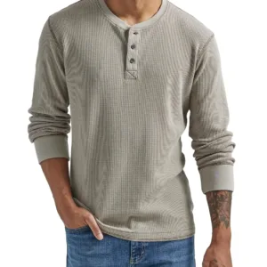 wrangler mens henley 1