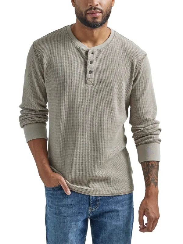 wrangler mens henley 1